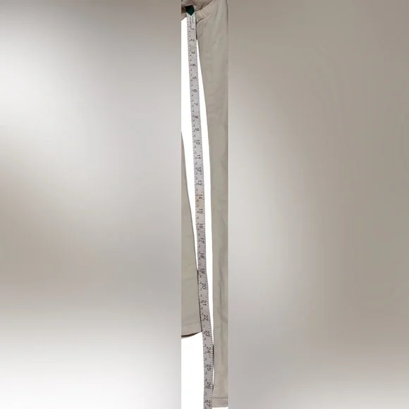 Good American Fit For Success Twill Palazzo Crop Jumpsuit in Ecru, Size: Large - Picture 13 of 14